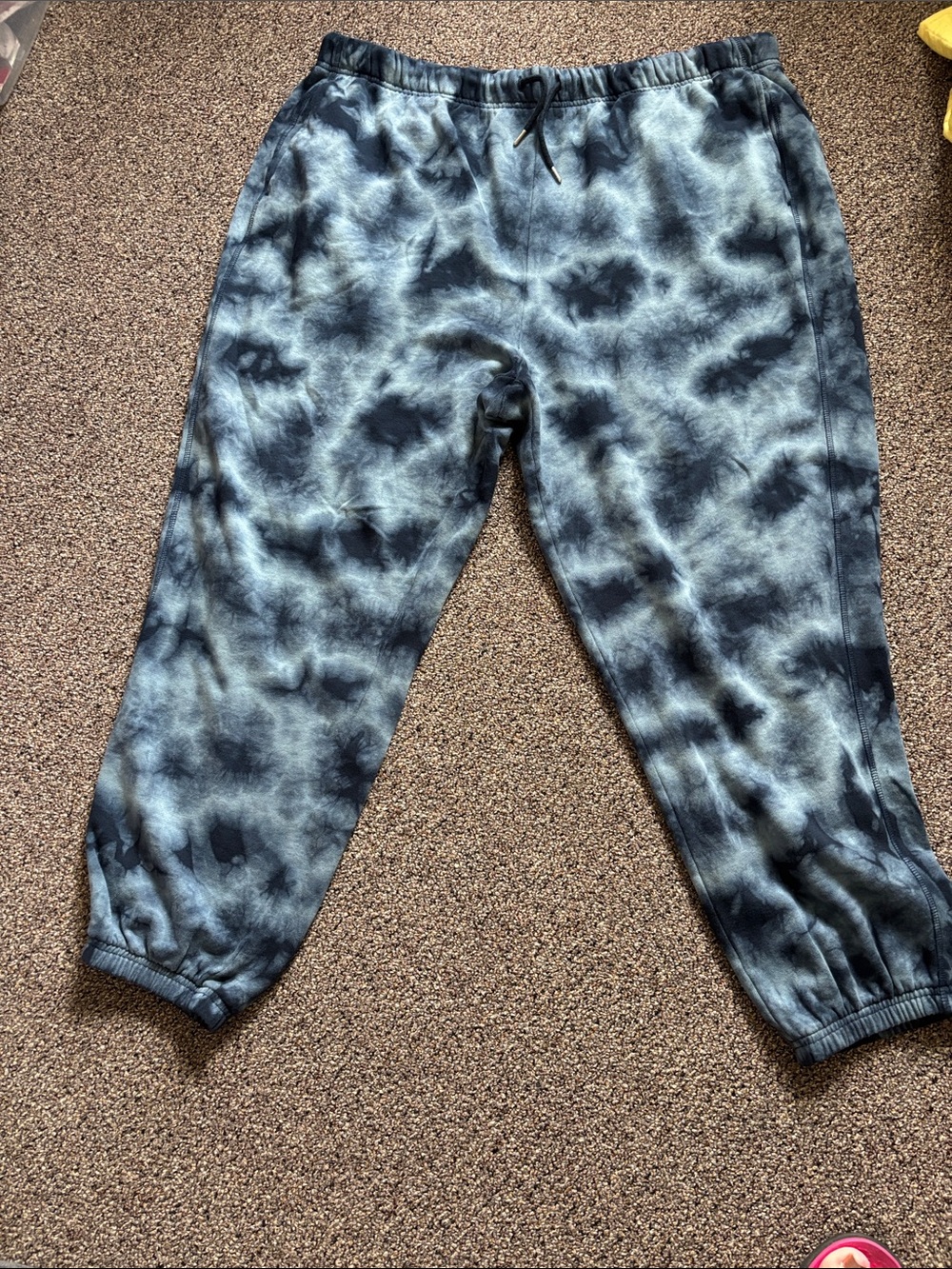 Old Navy women’s Tie-Dye Joggers - navy and light blue